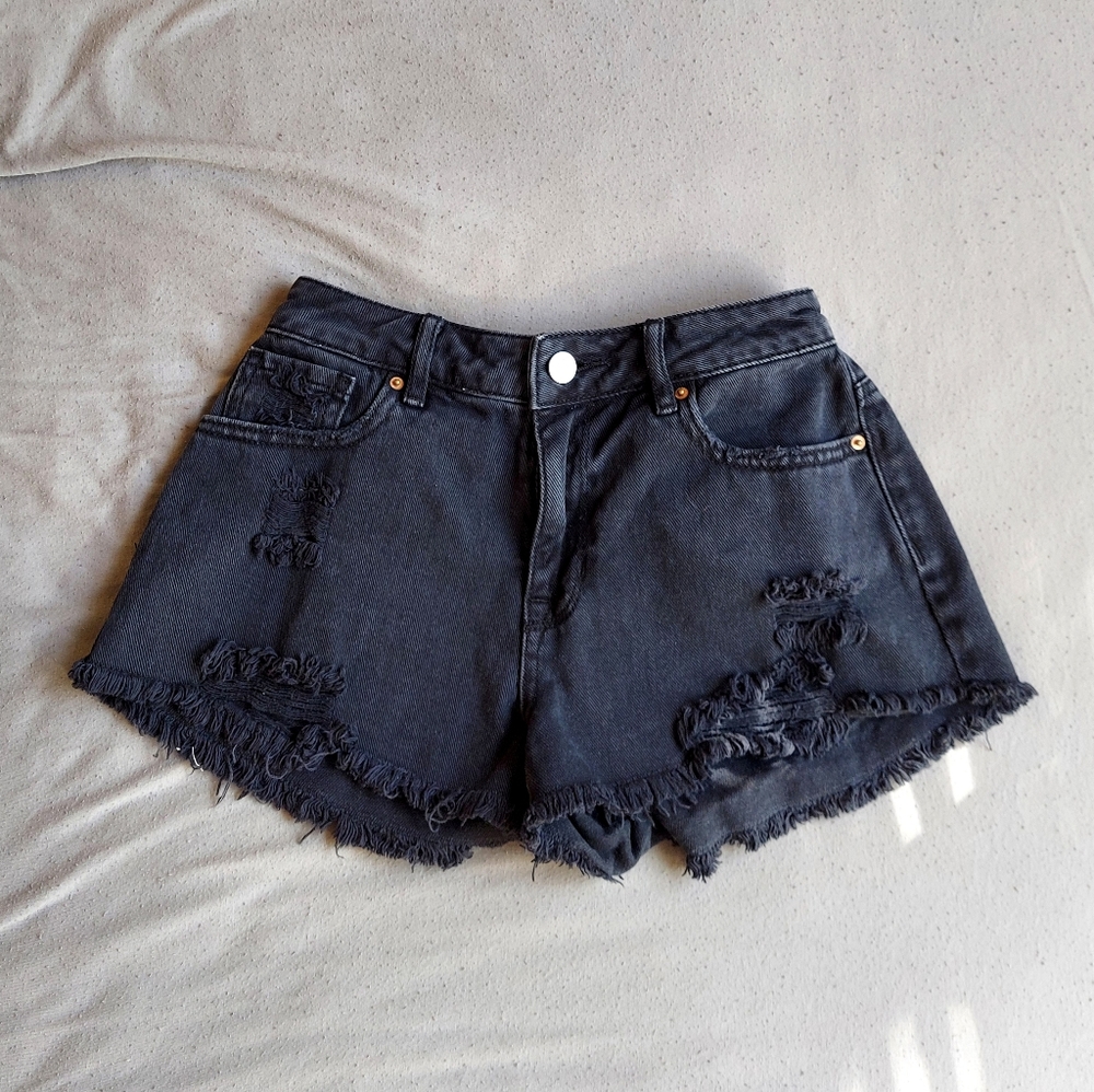 Pacsun black jean shorts